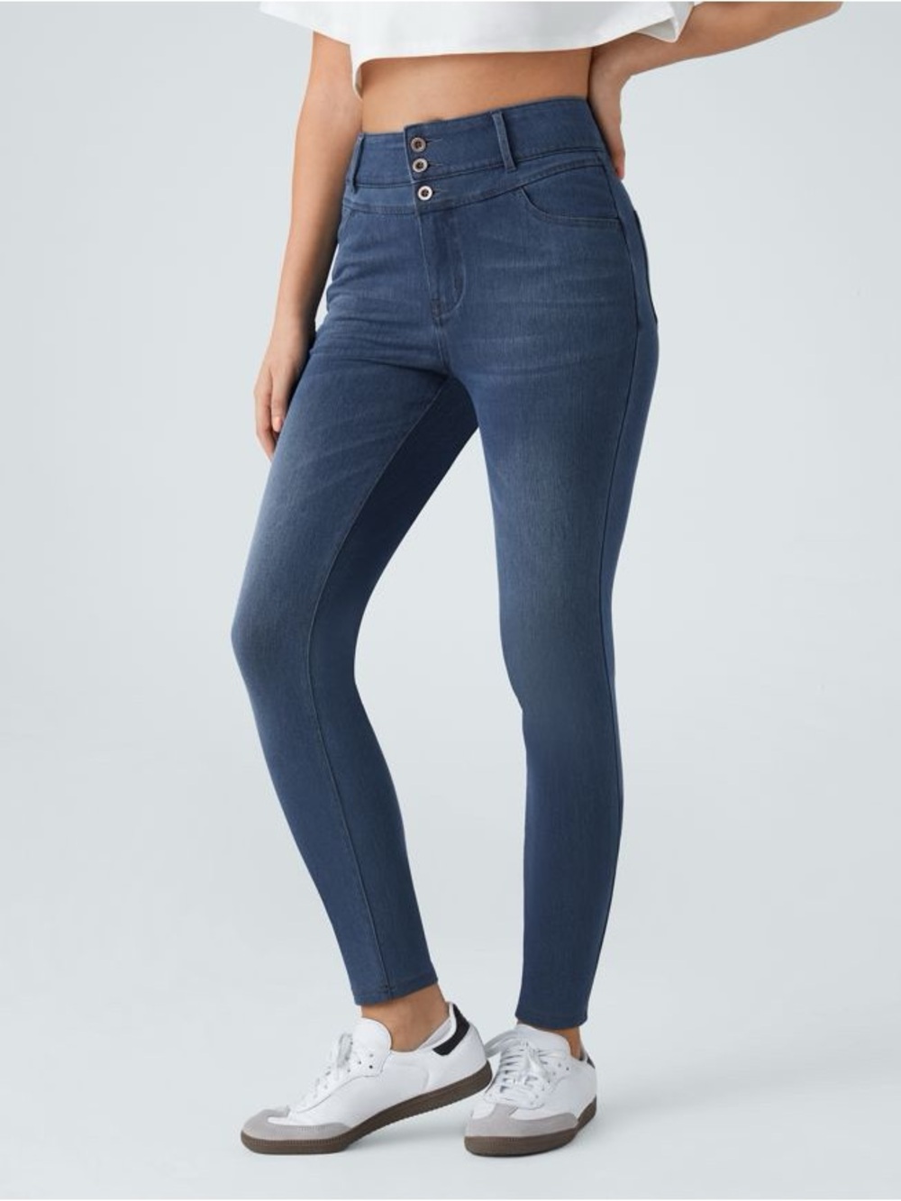 Halara Flex High Waisted Zipper Pockets Casual Skinny Jeans